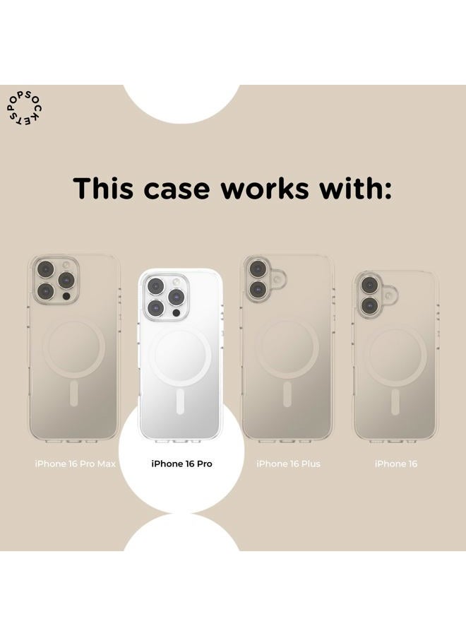 POPSOCKETS iPhone 16 Pro Case Compatible with MagSafe, Phone Case for iPhone 16 Pro, Wireless Charging Compatible, Case Only - Oxblood - Image 5