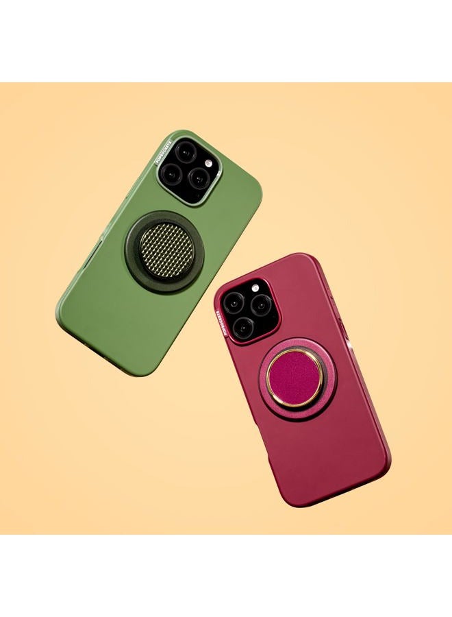 POPSOCKETS iPhone 16 Pro Case Compatible with MagSafe, Phone Case for iPhone 16 Pro, Wireless Charging Compatible, Case Only - Oxblood - Image 3