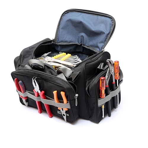ALL SORTED Heavy Duty Tools Bag 18" for Electricians, Carpenter, Technicians, Service Engineers with Adjustable Strap for Easy Carrying - Water Resistant Tool Bag - Nylon Material - Image 1