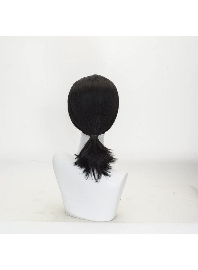 TSNOMORE Movie role-Vincent vega Wig with 1 Bolo Tie, 90s Mens Hippie Cosplay Wig, Halloween Costume Party Cosplay Wig - Image 2