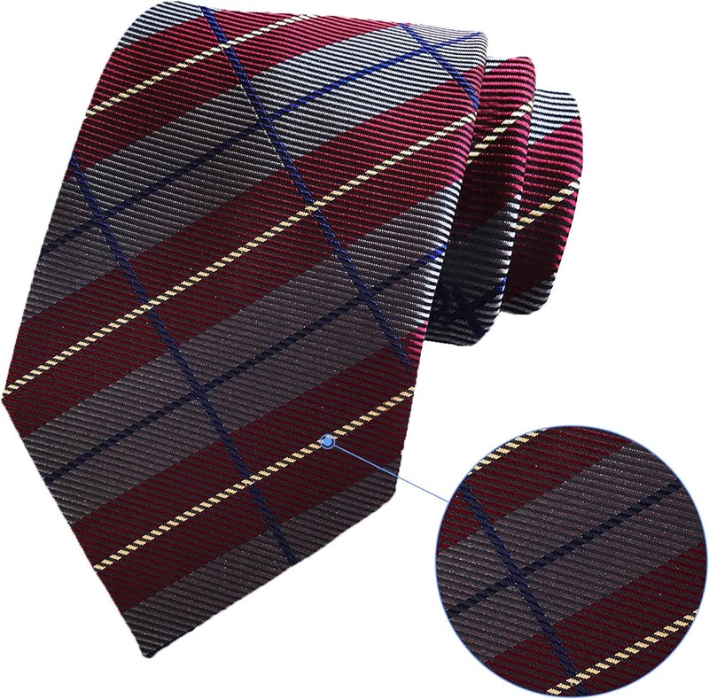 MENDENG Store Men's Classic Necktie Jacquard Woven Ties for Men Formal Business Ties Wedding Party Groomsmen Black Tie - Image 4