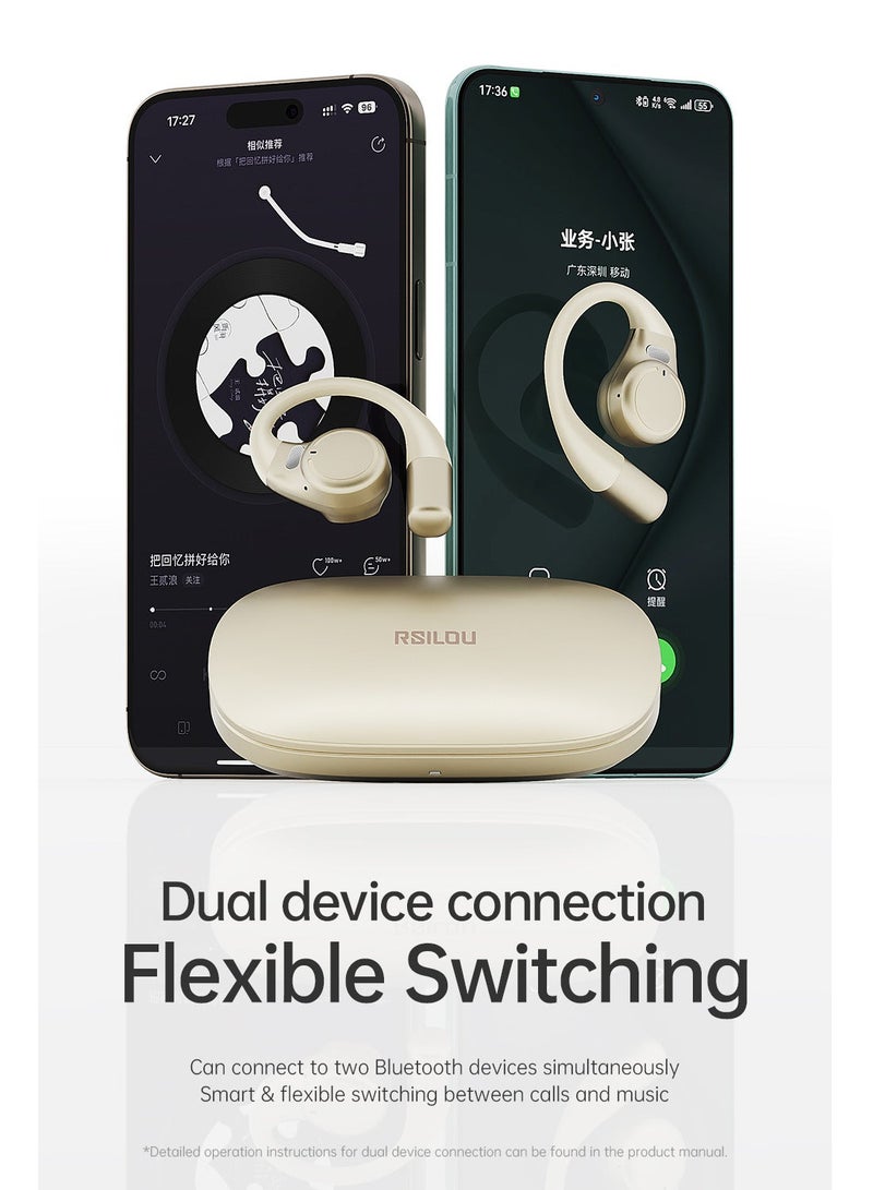 RSILOU - R3020 True Wireless Bluetooth Earbuds | 7.5 Hours Playback | 16.2mm Driver | Bluetooth 5.4 | Touch Control | Type-C Charging Case (33H Total Battery Life) - Image 4