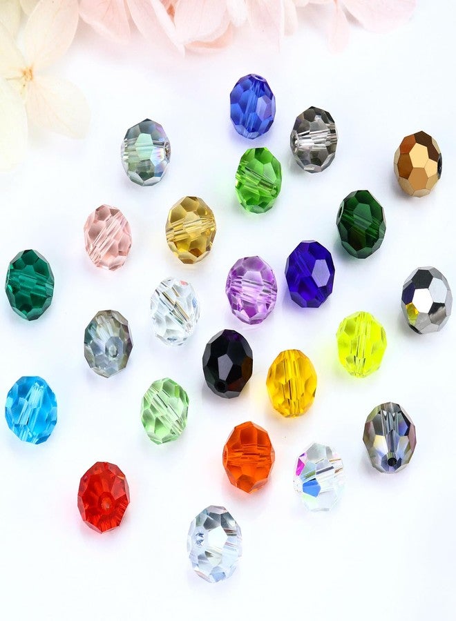 Dowarm 10MM Green Round Crystal Glass Beads, 50PCS Faceted Rondelle, Perfect for Jewelry Making, Crafts, Wine Charms, Wind Chimes, Suncatchers - Image 5