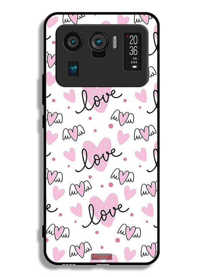 Tolwak Xiaomi Mi 11 Ultra Protective Case Cover Love And Heart Art Pattern - Image 2