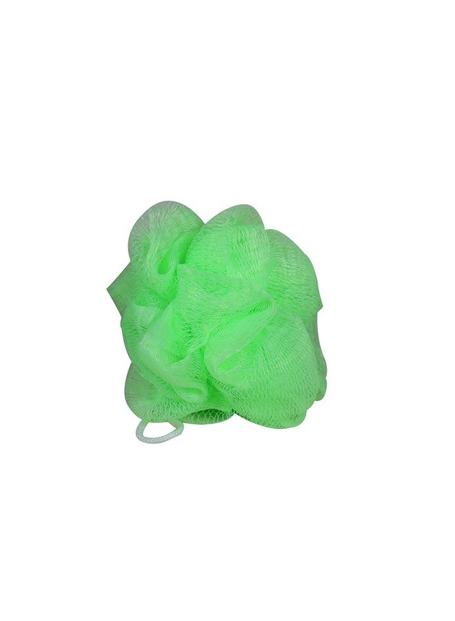 Just Peachy Super Soft Bath Sponge Puff A Loofah Scrubber Round (10 Cm) (Green) - Image 2