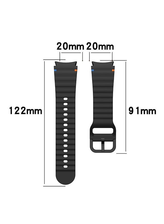 X-level Sport Silicone Strap Band for Samsung Galaxy Watch 7/FE/6/5/4 Band 40mm 44mm/Galaxy Watch 5 Pro Band 45mm, Silicone Sport Strap Galaxy Watch 6 4 Classic Band Women Men  - Image 3
