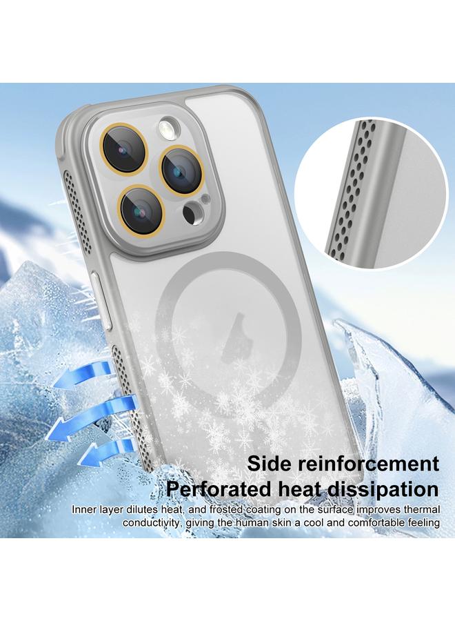 S-TOP Case For iPhone 12 Hardware Side Cooling Skin Feel Frosted MagSafe Magnetic Phone Case with Lens Film - Image 3