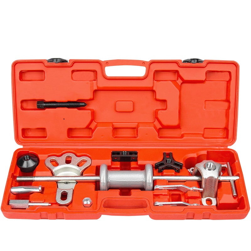 Bicos 9Way Slide Hammer Puller Set Front Wheel Hub Bearing Remover Rear Wheel Axle Hub Dent Shaft Puller Tool Kit Wheel Bearing Removal Tool - Image 3
