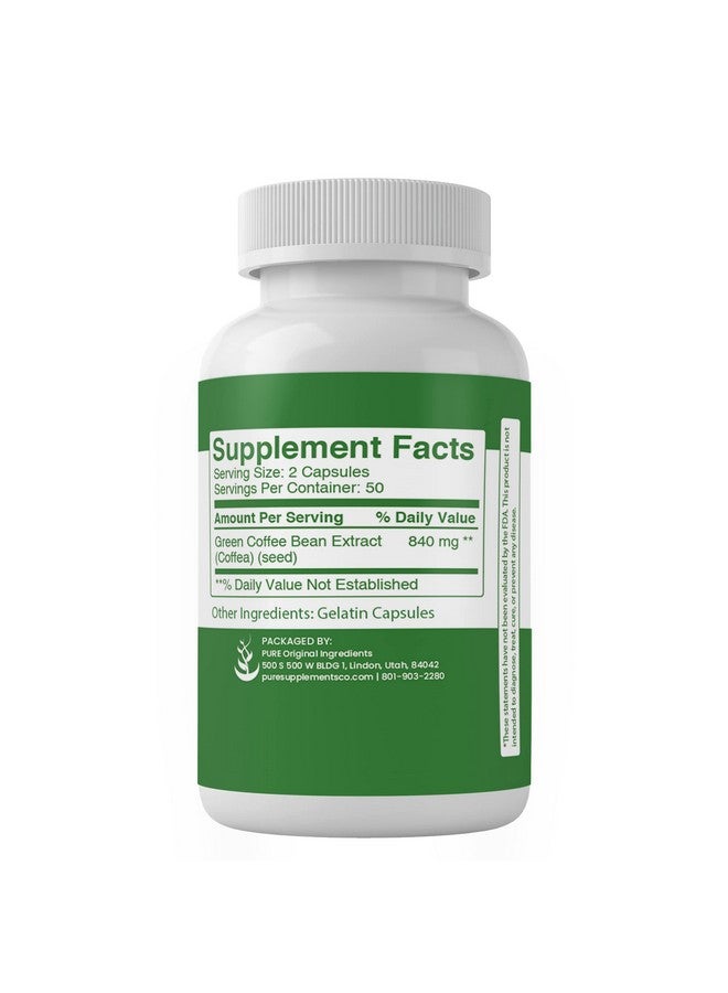 PURE ORIGINAL INGREDIENTS PURE ORIGINAL INGREDIENTS Green Coffee Bean Extract, (100 Capsules) Always Pure, No Additives Or Fillers, Lab Verified - Image 3