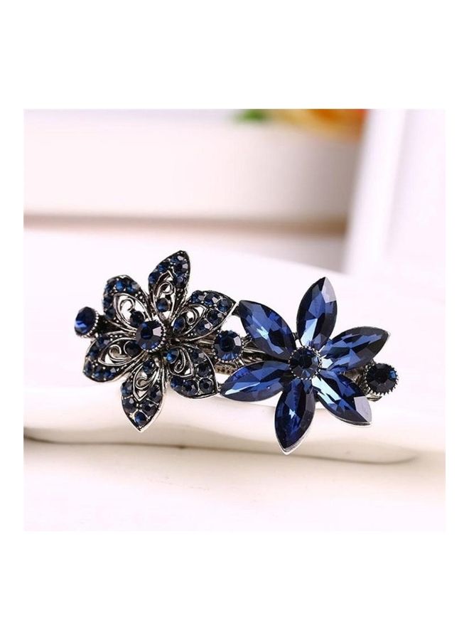 NIBEMINENT Women Vintage Crystal Rhinestone Flower Hair Pin Multicolour