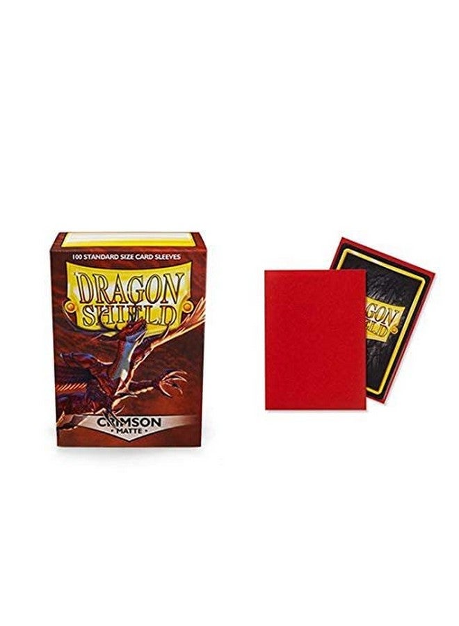 Dragon Shield Matte Crimson Standard Size 100 ct Card Sleeves Individual Pack - Image 2