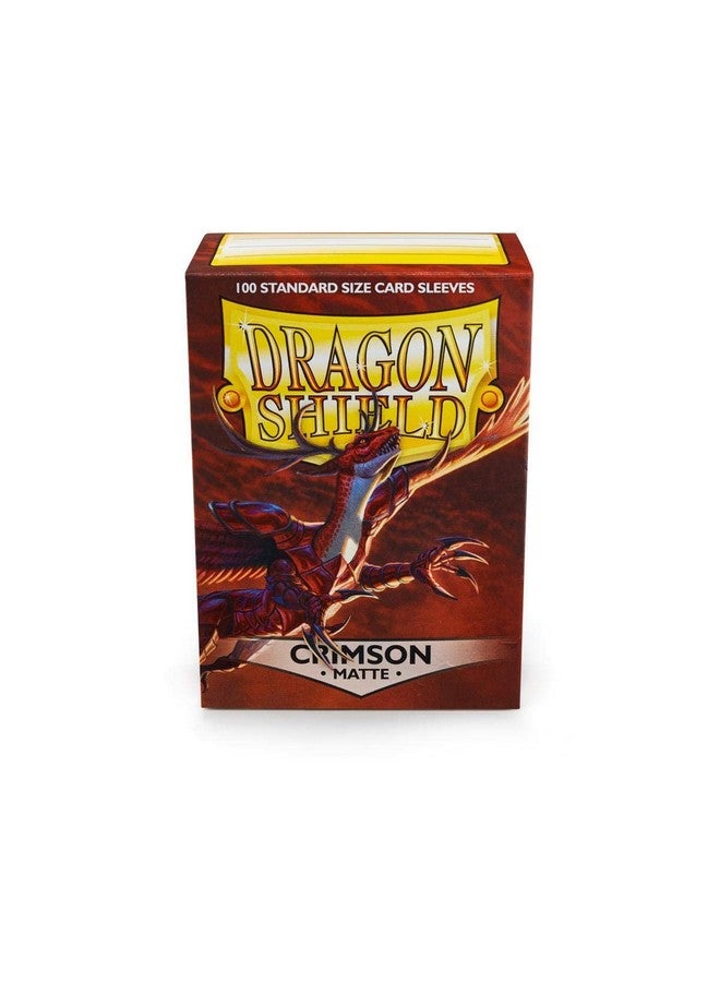 Dragon Shield Matte Crimson Standard Size 100 ct Card Sleeves Individual Pack - Image 3