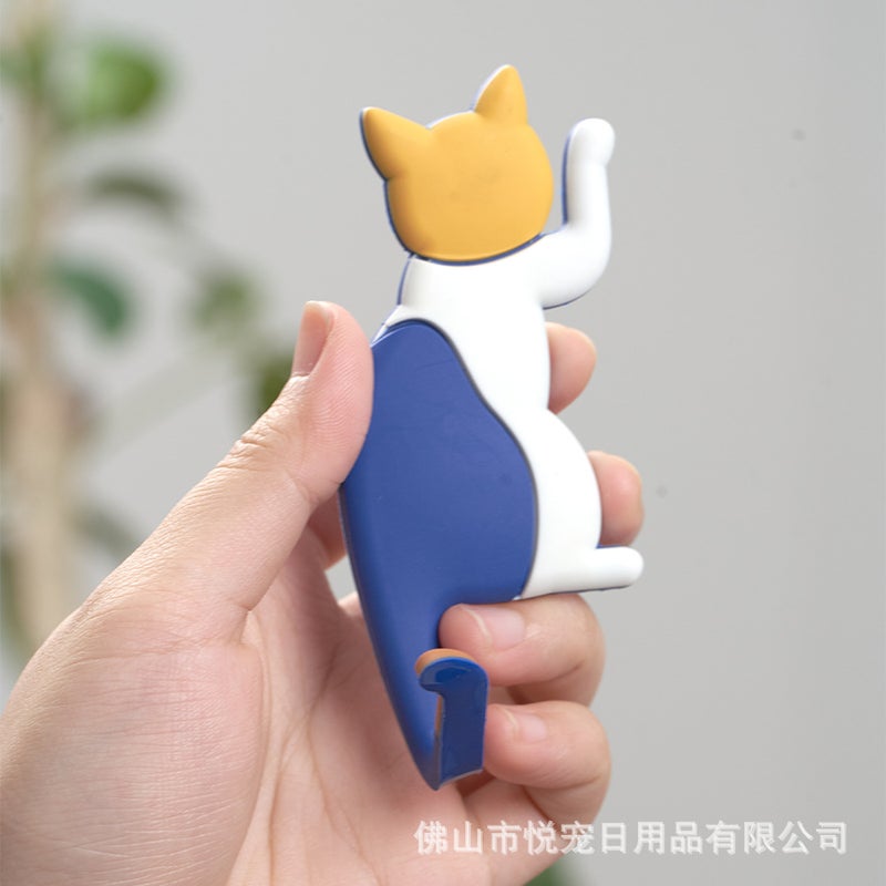 Fridge Magnet Hook Strong Magnetic Hook Japanese Creative Cartoon Cat Tail Refrigerator Sticker Hook - Image 4