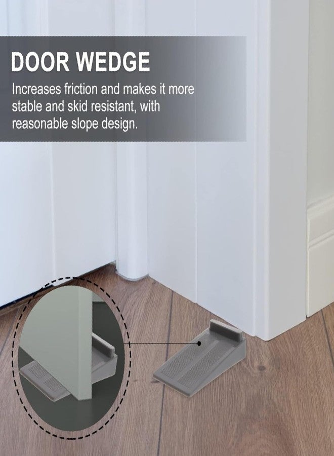 Prostuff.in® New Stackable Anti-Collision Door Stop Stoppers Non-Slip Block Wedge Doorstops for All Types of Floor Home Office Door Safety Protection Multicolor 2 Pcs - Image 3