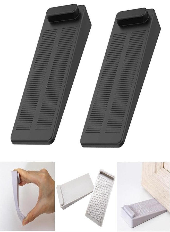 Prostuff.in® New Stackable Anti-Collision Door Stop Stoppers Non-Slip Block Wedge Doorstops for All Types of Floor Home Office Door Safety Protection Multicolor 2 Pcs - Image 1