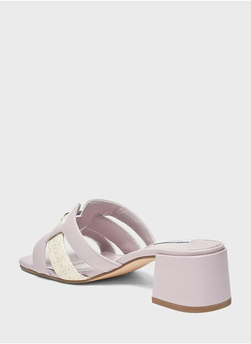 ايل Multi Strap Block Heel Sandals