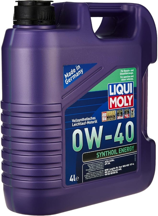 LIQUI MOLY Liqui Moly SYNTHOIL ENERGY 0W40 - 4litres - Image 2