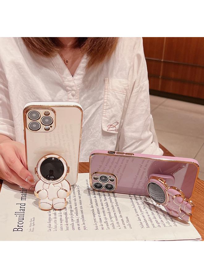 Zaboon Case For iPhone 13 Pro Embrace Stars Electroplating Astronaut Holder Phone Case - Image 5