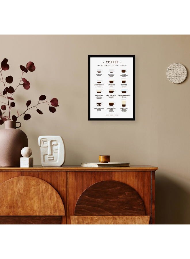 CodersParadise Coffee Wall Poster Frames | Premium 8x12 Inch (A4) Framed Artwork | Aesthetic Coffee-Themed Wall Art for Home, Bedroom & Living Room | Ready-to-Hang Decorative Frames - Image 3