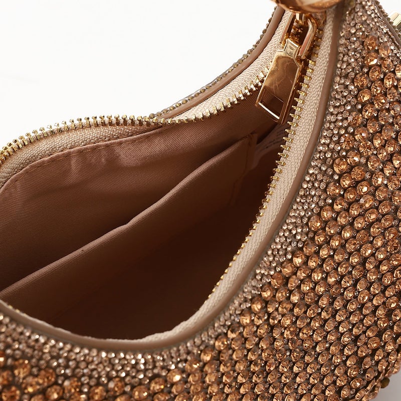 Mr.joe Crystal-Embellished Evening Handbag Champagne - Image 3