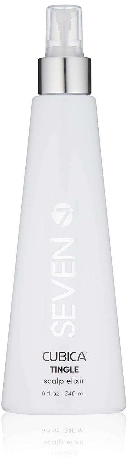إكسير فروة الرأس SEVEN Cubica TINGLE مع البيوتين، تونك مهدئ لفروة الرأس الحاكة، 8 أونصة سائلة