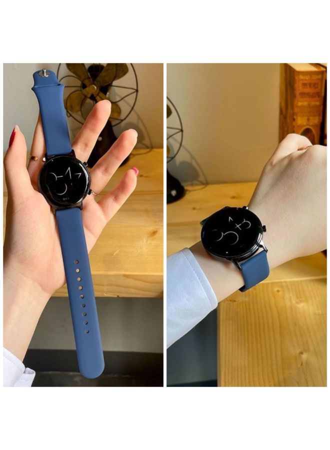 Loquat For Huawei Gt4 Strap Gt3 Sports Gt2 Silicone Gt For Huawei Watch3pro Wristband Anti-buckle Glory Gs-Color:Strap With Earrings 【midnight Blue】 Without Watch - For Huawei Ultimate Extraordinary Master  - Image 1