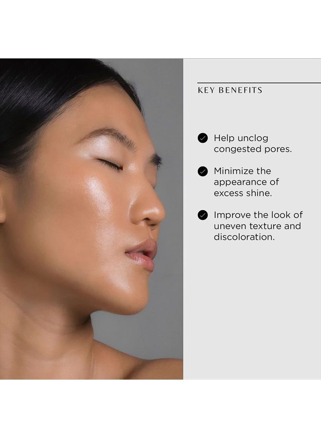 CosMedix منظف الوجه المقشر النقي - منظف وجه لطيف، يستعيد ويرطب لبشرة واضحة ومتساوية - مصنوع من زيوت شجرة الشاي العضوية، زيت النعناع، حمض اللينوليك - Image 3