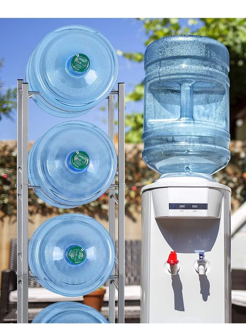 Water cooler Jug rack  bottles, 5 gallon water bottle storage rack heavy duty, with floor protection for home, office - Image 5