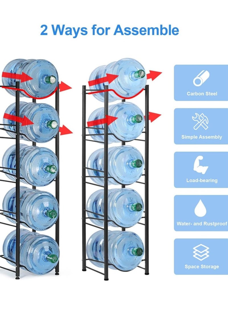 Water cooler Jug rack  bottles, 5 gallon water bottle storage rack heavy duty, with floor protection for home, office - Image 4
