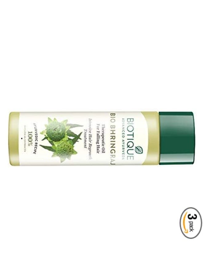 Biotique Botanicals Bhringraj Hair Oil - 120ml - Pack of 3 - Image 3