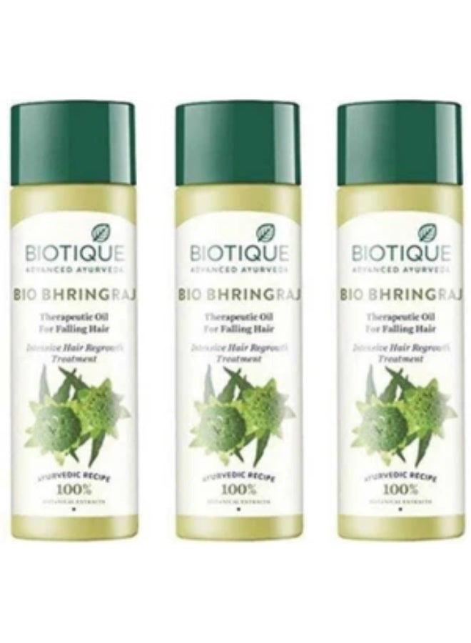 Biotique Botanicals Bhringraj Hair Oil - 120ml - Pack of 3 - Image 2