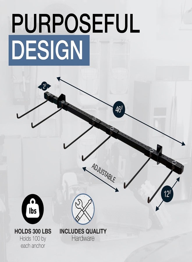 StoreYourBoard Chair Storage Rack Triple - Heavy Duty Folding Chair Rack for Home & Garage Organization, Holds 300 lbs, Chair Hangers for Folding, Patio, Beach & Camping Chairs - Image 3