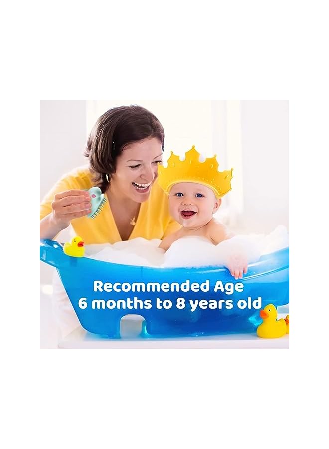 Excefore Shower Cap Soft Adjustable Baby Bath Head Cap Visor For Washing Hair，Shower Bathing Protection Bath Cap Protect Baby'S Eyes And Ears - Image 3
