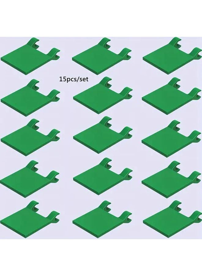 Dark Green Square Shaped Flag 20pcs Mini Building Blocks DIY Creative Play Educational Toys - Image 1