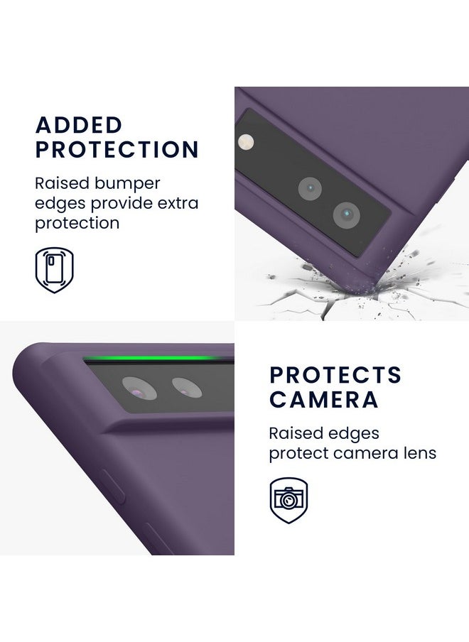 kwmobile kwmobile Case Compatible with Google Pixel 6 Case - TPU Silicone Phone Cover with Soft Finish - Pale Iris  - Image 3