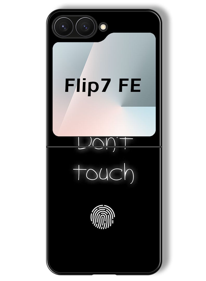 Theodor Case Compatible with Samsung Galaxy Z Flip 7 FE 6.7 Inch Protection Shockproof Bumper Cover Dont touch (2) - Image 1