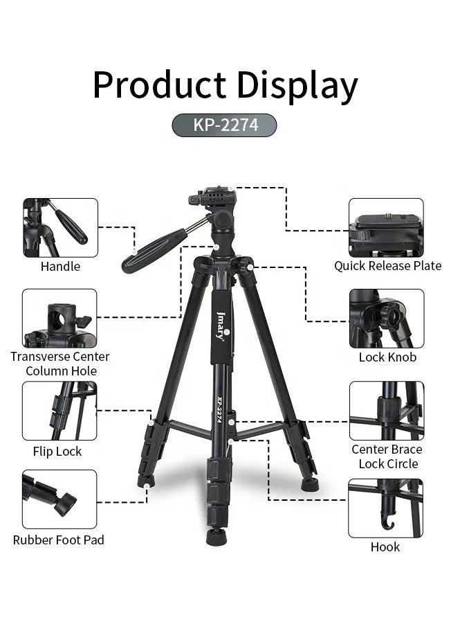 Jmary Jmary KP-2274 Multifunctional Professional Tripod  - Image 2