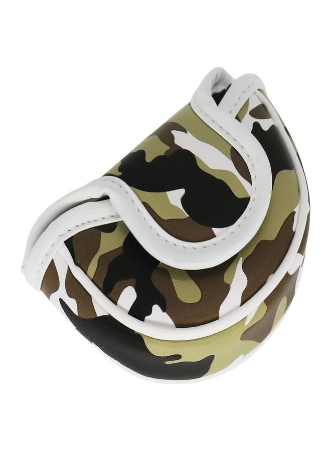 Seacloud Golf Head Cover Small Size PU Leather Camouflage Style Mallet Putter Headcover Designed for Smaller Mallet - Gray - Image 5