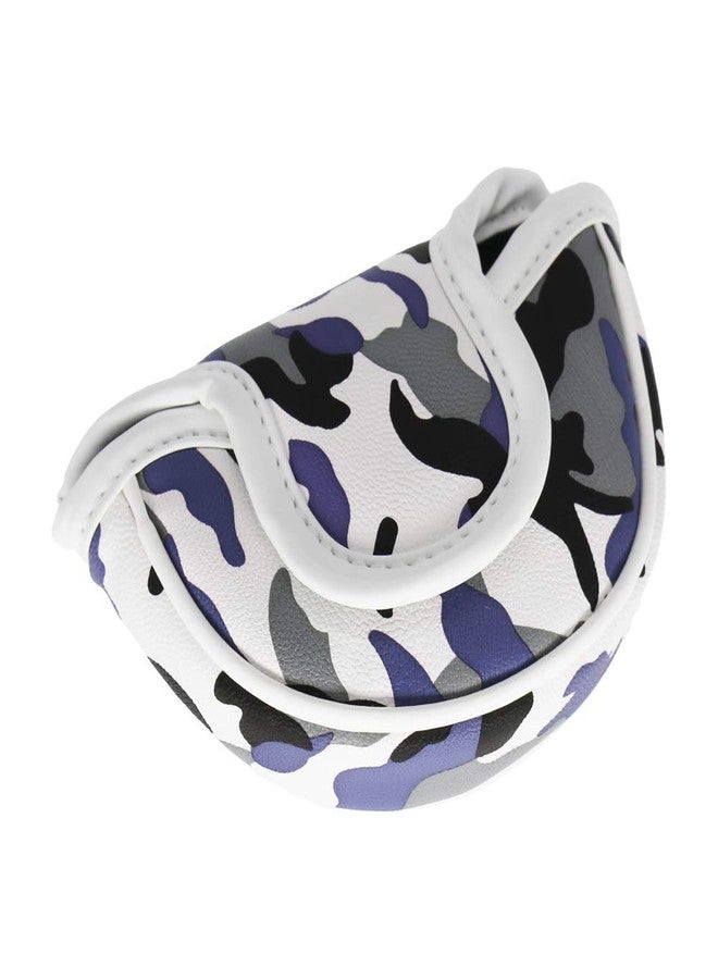 Seacloud Golf Head Cover Small Size PU Leather Camouflage Style Mallet Putter Headcover Designed for Smaller Mallet - Gray - Image 2