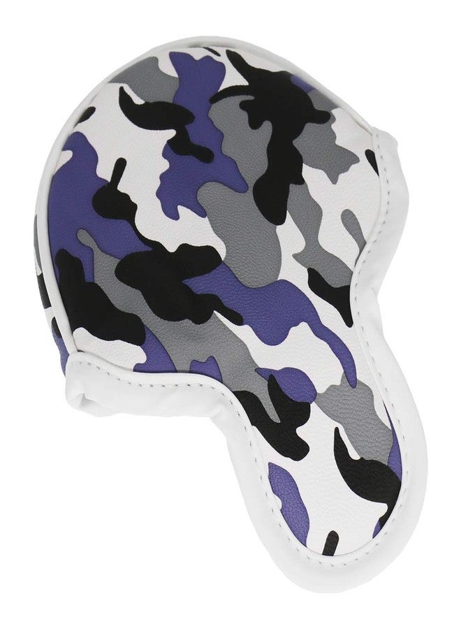 Seacloud Golf Head Cover Small Size PU Leather Camouflage Style Mallet Putter Headcover Designed for Smaller Mallet - Gray - Image 4