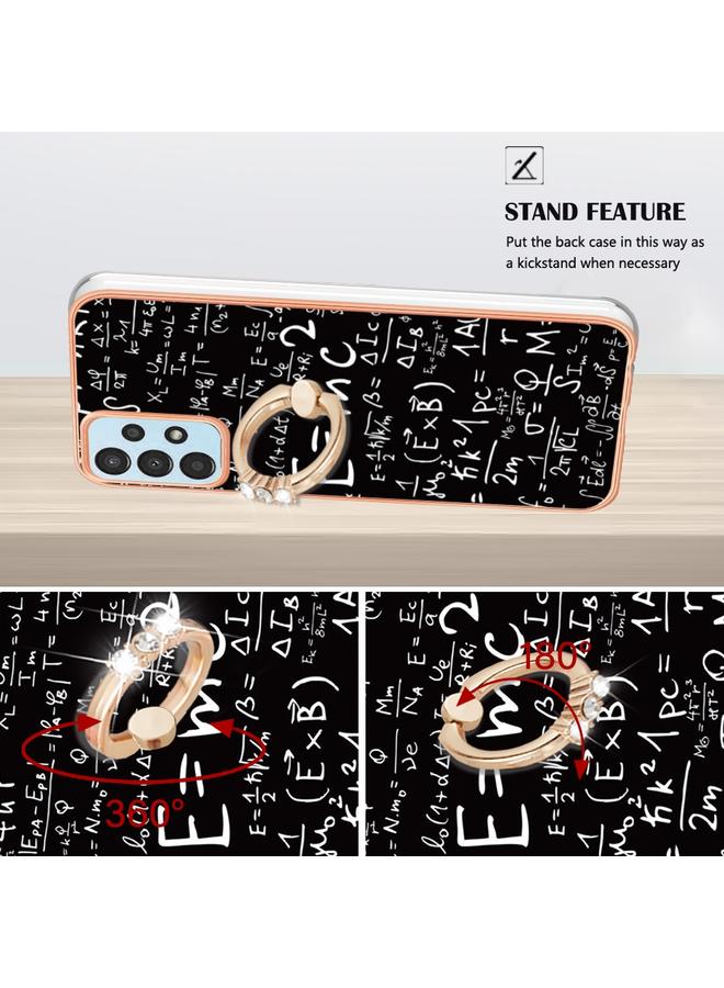 S-TOP Case For Samsung Galaxy A53 5G Electroplating Dual-side IMD Phone Case with Ring Holder - Image 3