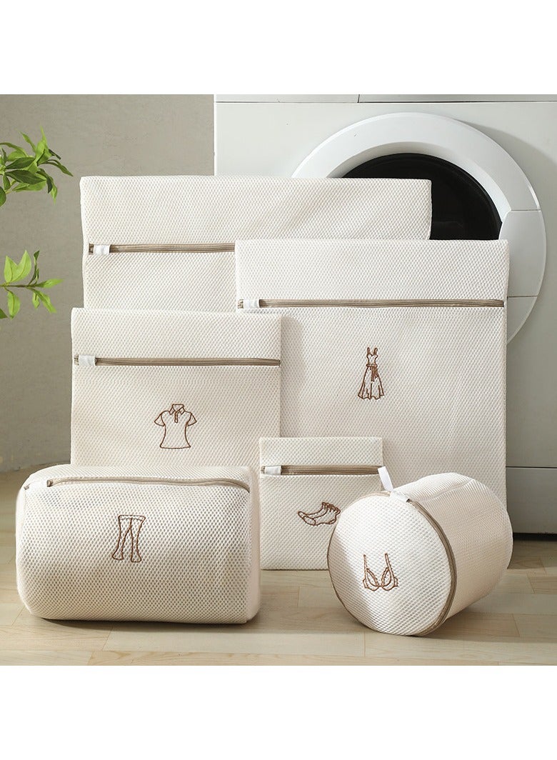 6Pcs Thickened Mesh Laundry Bags, Washing Bags for Delicates, Clothing Wash Bag for Laundry, Blouse, Hosiery, Bra, Stocking, Underwear, Lingerie  - Image 2