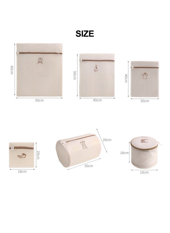 6Pcs Thickened Mesh Laundry Bags, Washing Bags for Delicates, Clothing Wash Bag for Laundry, Blouse, Hosiery, Bra, Stocking, Underwear, Lingerie  - Image 3