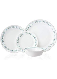 Corelle Vitrelle 8 Piece Dinner Plates Set Triple Layer Glass And Chip Resistant Lightweight Round Country Cottage  - Image 2