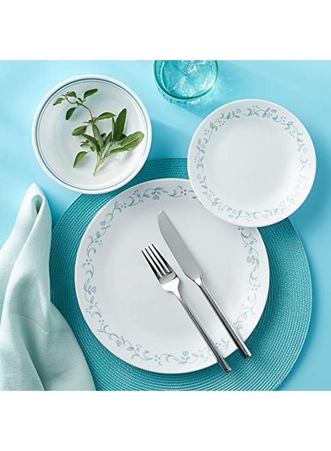 Corelle Vitrelle 8 Piece Dinner Plates Set Triple Layer Glass And Chip Resistant Lightweight Round Country Cottage - Image 3