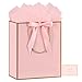 JMANNI Pink Gift Bags with Handles Valentines Gift Bags with Tissue Paper 1PCS Gift Bags with Ribbon and 1 Cards 2 Tissue Paper for Valentines Day Baby Shower Birthday Party Wedding Mothers Day - Image 1