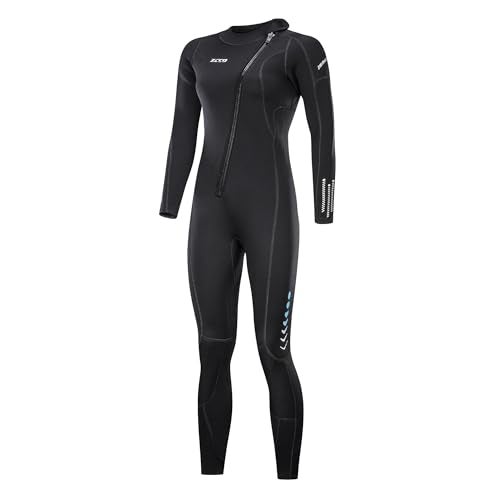 ZCCO Ultra Stretch 3mm Neoprene Wetsuit, Front Zip Full Body Diving Suit, one Piece for Men & Women-Snorkeling, Scuba Diving Swimming, Surfing - Image 1