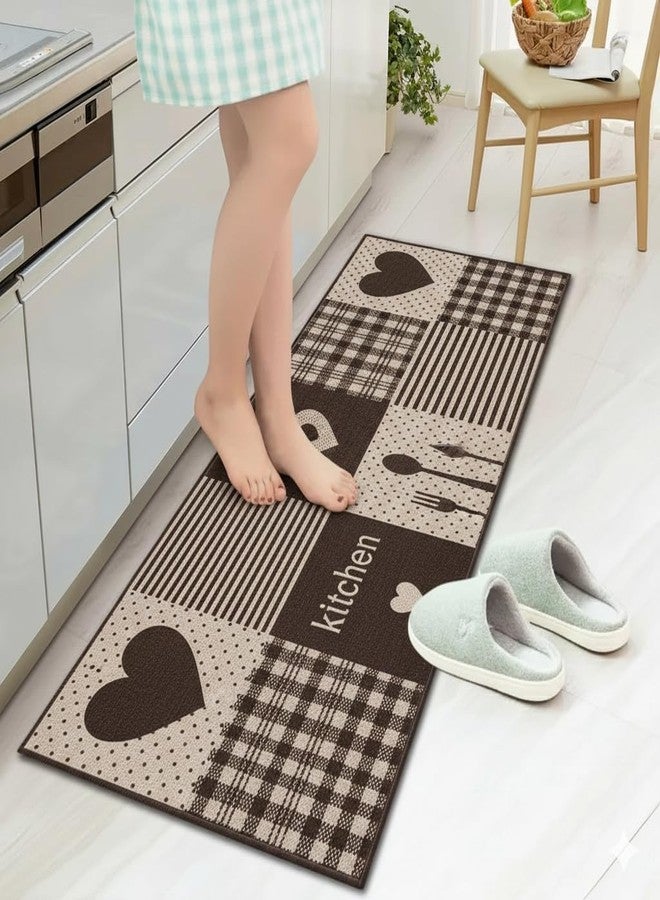 Roslen Kitchen Mat for Floor Set of 2 Pcs, Waterproof Memory Foam Standing Floor Mat, Comfortable Support for Long Cooking Hours, Comfort Runner Rug Mat Carpetsfor Kitchen Hallway Balcony & Laundry - Image 4