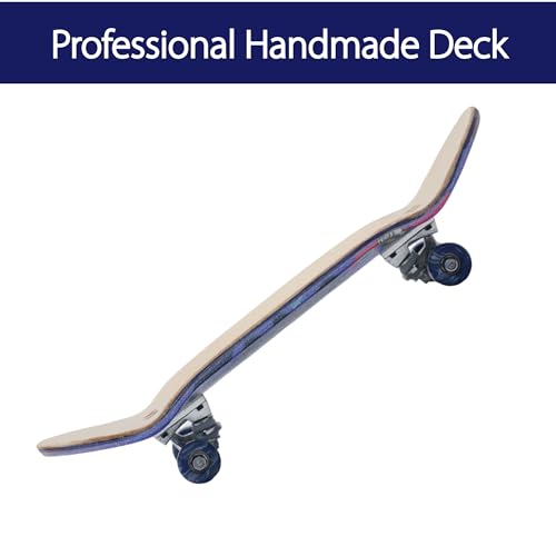 RACOFSB Pro Fingerboard 34mm Wooden Board Professional Finger Skateboard Trucks CNC Swirl Wheels (Alien) - Image 3