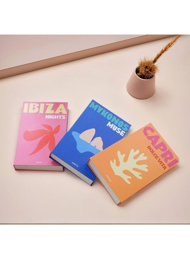 3PCS Preppy Decorative Fake Books Funky Aesthetic Room Decor Coffee Table Faux Books Decor for Decoration Bookshelf Stuff Things(Preppy Travel) - Image 3